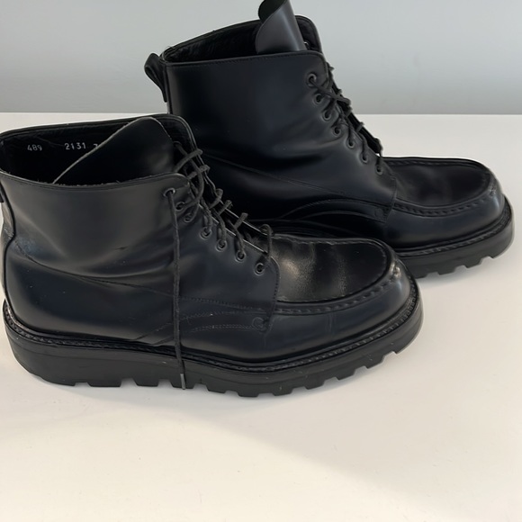 MENS BLACK PRADA BOOTS in perfect Condition 🥾great for winter size 7.5 US/EU 38 - Picture 3 of 7